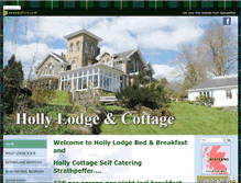 Tablet Screenshot of hollylodgeandcottage.com
